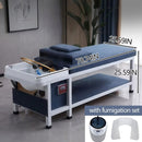 79‘’ Simple Shampoo Bed with Deep Navy and Contrasting White Design