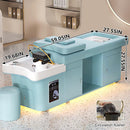 79'' Wide Spa Shampoo Bed with Water Circulation