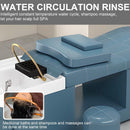 79'' Retro Shampoo Bed Bed with Water Circulation Waterfall