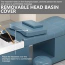 79'' Retro Shampoo Bed Bed with Water Circulation Waterfall