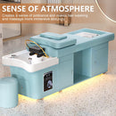 79'' Simple Head Spa Bed with Foot Bath