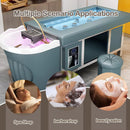 79‘’ Modern Head SPA Bed with Muted Teal and Contrasting White Design