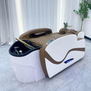 74'' Brown Shampoo Bed with Massage Table