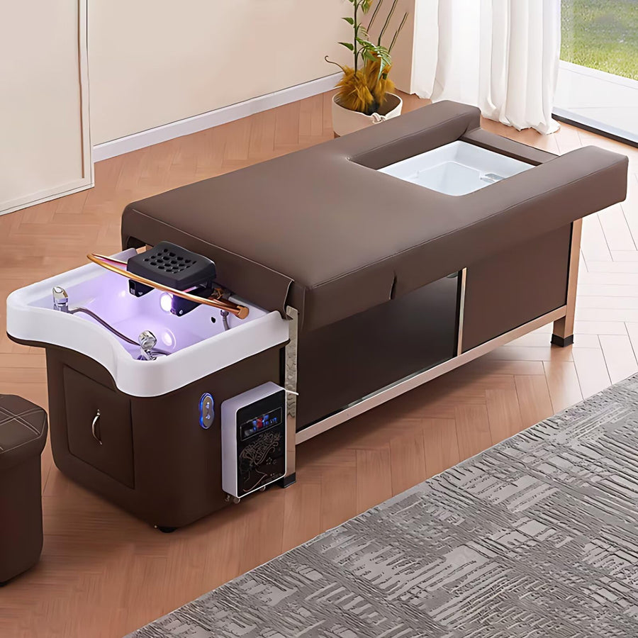83'' Wooden Shampoo Bed with Foot Bath