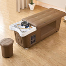 82'' Brown Shampoo Bed with Modern Minimalist Style