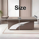 74‘’ Modern Massage Table with Neutral Elegant Style