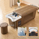 82'' Brown Shampoo Bed with Modern Minimalist Style