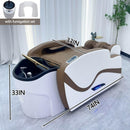74‘’ Head SPA Bed Luxurious with Brown Elegant Curves