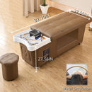 81'' Wide Shampoo Bed with Brown Modern Minimalist Style