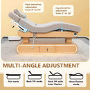 77'' 	Brown Massage Table with One-Button Heating System