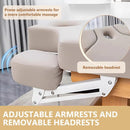 77'' 	Brown Massage Table with One-Button Heating System