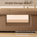 82'' Brown Shampoo Bed with Modern Minimalist Style