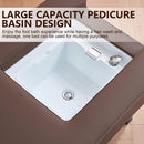 83'' Brown Shampoo Bed with Mocha Brown Contemporary Design