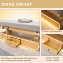 77'' 	Brown Massage Table with One-Button Heating System