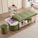 81'' Smart Head Spa Bed with Green and Wood Color Design