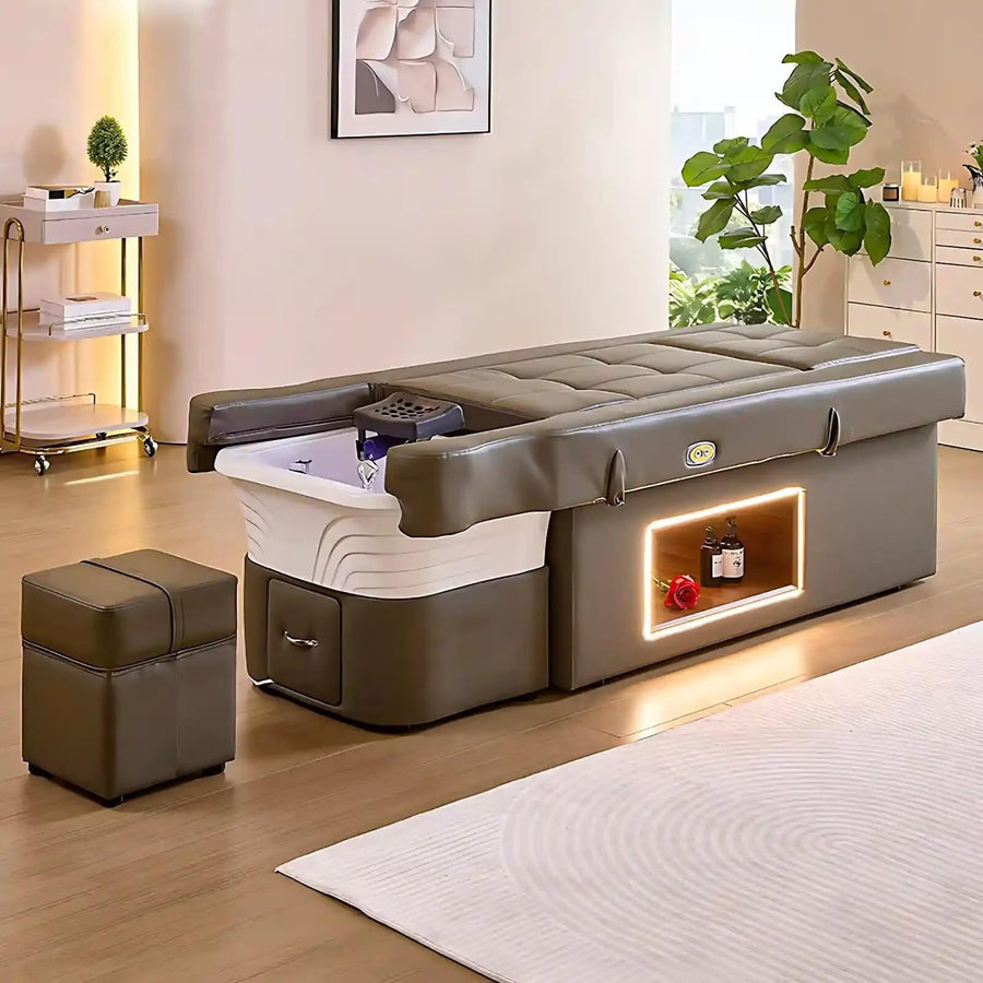80'' Romantic Head SPA Bed with Electric Back Lifting