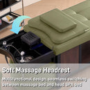 81'' Simple Head SPA Bed with Elegant Green Leather Design