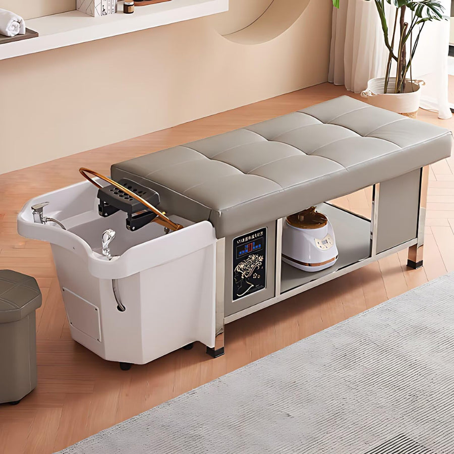 81'' Wide Shampoo Bed with Gray Stylish Modern Style