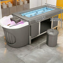 79‘’ Smart Head SPA Bed with Massage Chair Includes Ambient Light