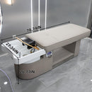 79'' Simple Head Spa Bed with Light Grey Modern Elegant Style