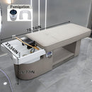 79'' Grey Head Spa Bed with Water Circulation Waterfall