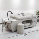 78'' Modern Head SPA Bed with Elegant Grey Hollow Design