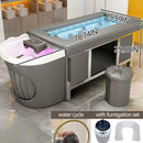 79'' Large Massage Bed with Light Blue Accent Design