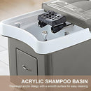 79‘’ Grey Head SPA Bed with Premium Leather