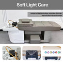 78'' Simple Head SPA Bed with Soft Taupe Leather