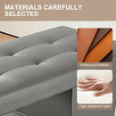 79‘’ Grey Head SPA Bed with Premium Leather