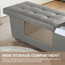 79‘’ Grey Head SPA Bed with Premium Leather