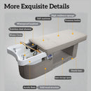 79'' Simple Head Spa Bed with Light Grey Modern Elegant Style