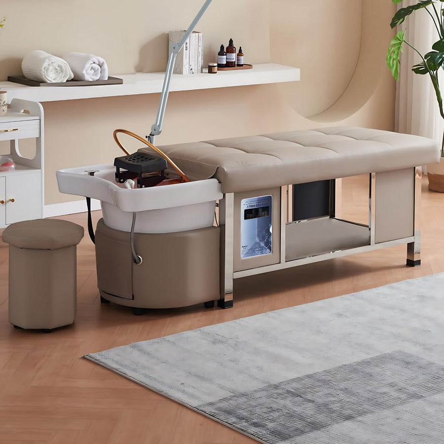 82'' Khaki Head Spa Bed with Water Circulation