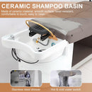 79'' Modern Shampoo Bed with Massage Headrest