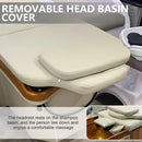 79'' Stylish Head Spa Bed with Khaki Retro Wood Style