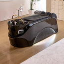 75‘’ Luxurious Shampoo Bed with Geometric Texture Arc LED Light