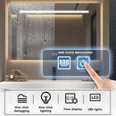 54'' Wooden Bathroom Vanity Sink with Led Smart Mirror