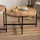 Modern Round Coffee Table Set with MDF Top