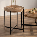 Modern Round Coffee Table Set with MDF Top