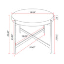 Modern Round Coffee Table Set with MDF Top