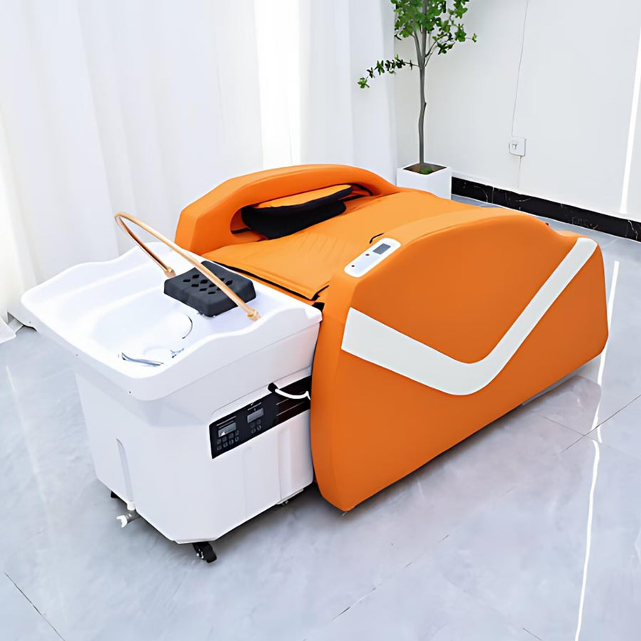 73'' Modern Spa Shampoo Bed with Orange Modern Style