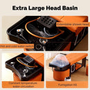 81'' Wide SPA Bed with Elegant Orange and Black Style