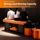 81'' Wide SPA Bed with Elegant Orange and Black Style