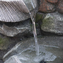 Outdoor 4-Tier Freestanding Stone Water Fountain