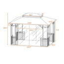 Outdoor Gazebo with Mosquito Netting for Lawn, Garden, Backyard