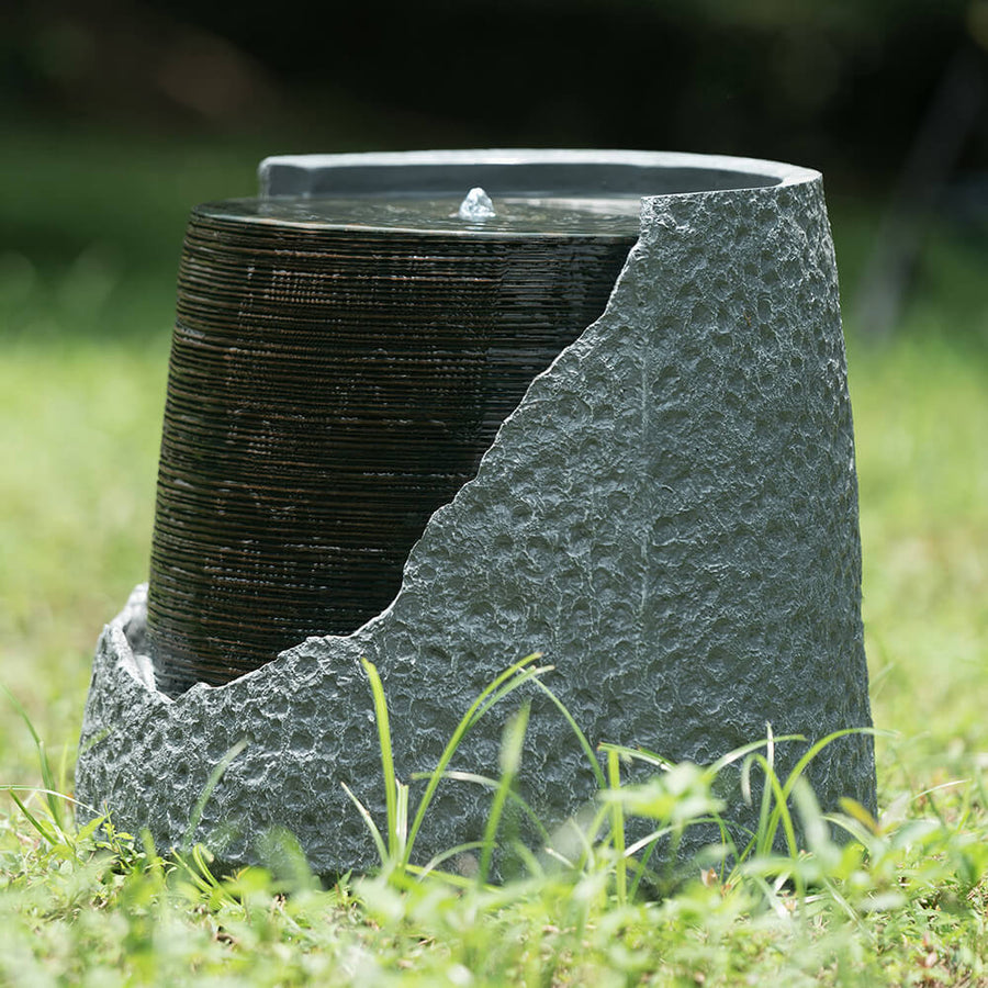 Outdoor Polyresin Broken Urn Water Fountain