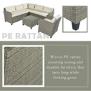 Patio Furniture Set with Table, Chair and Cushions