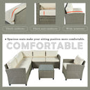 Patio Furniture Set with Table, Chair and Cushions