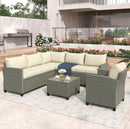 Patio Furniture Set with Table, Chair and Cushions