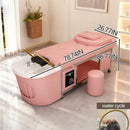 79'' Pink Massage Bed with Pastel Pink and  Modern Sleek Design